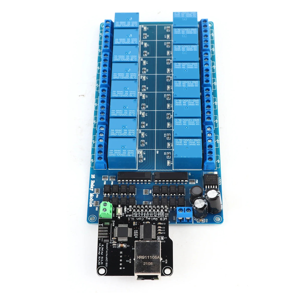 Ethernet Control Module LAN WAN Network WEB Server RJ45 Port 16