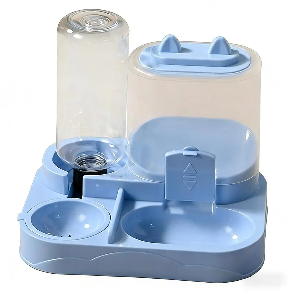 All-in-One Cat Feeder & Water Dispenser | Dual Bowl, 4 Colors