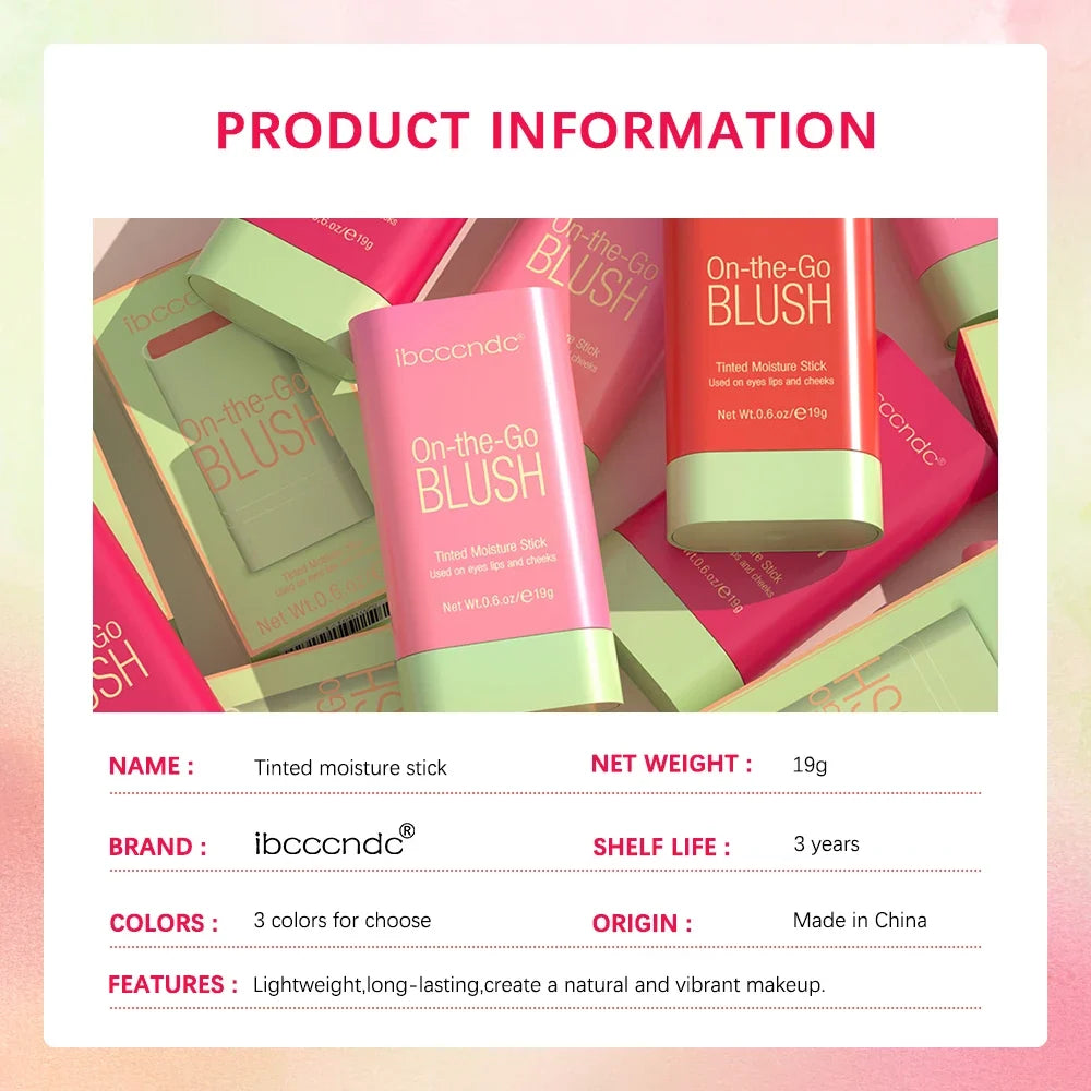 ibcccndc Cream Blush Stick – Waterproof Multi-Use Blusher