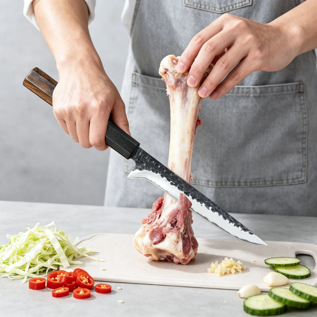 Handmade Forged Boning Knife – Sharp Stainless Steel Chef Knife