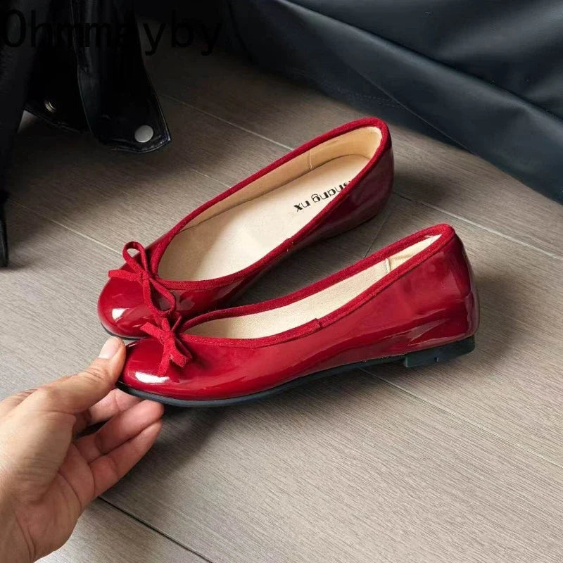 Women's Slip-On Ballet Flats – Soft Round Toe Dress Shoes