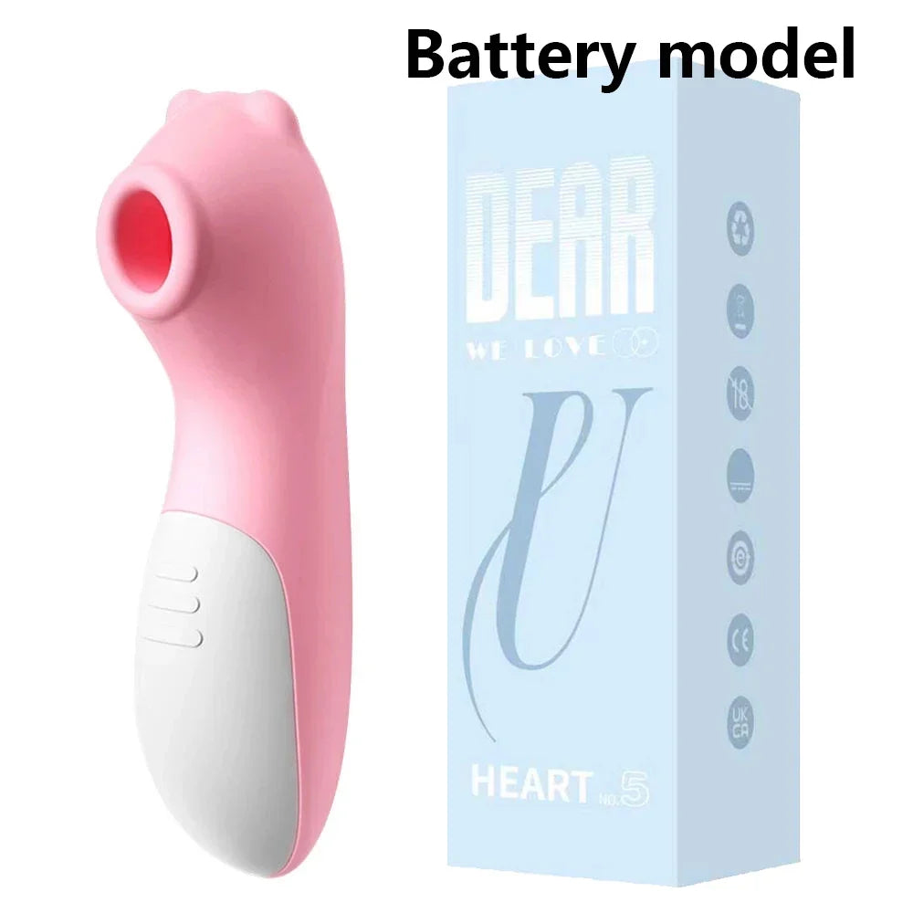 Whisper-quiet Women Powerful Suction Clitoral Stimulator Oral Vacuum