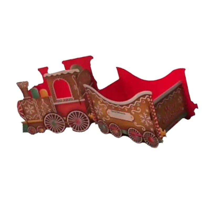 Santa Toy Train Christmas Decoration – Holds Candy & Gifts