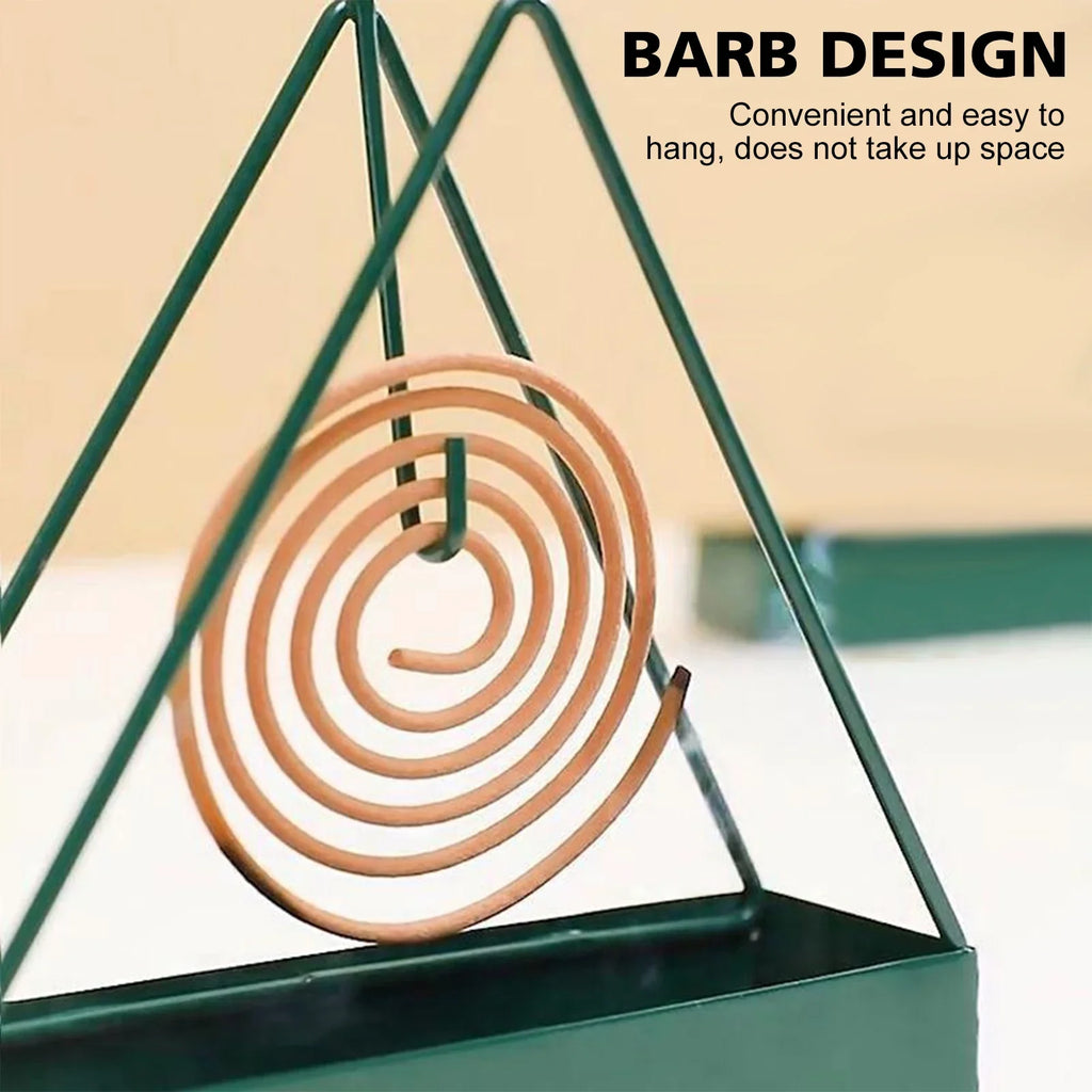 Wrought Iron Mosquito Coil Holder with Tray – Nordic Design