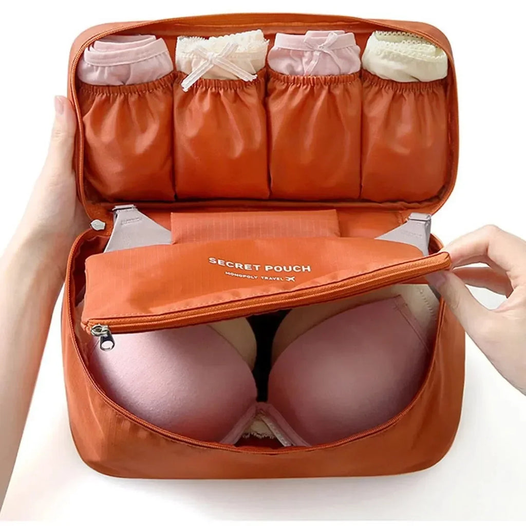 Portable Travel Organizer Bag – Bra, Underwear & Toiletry Case