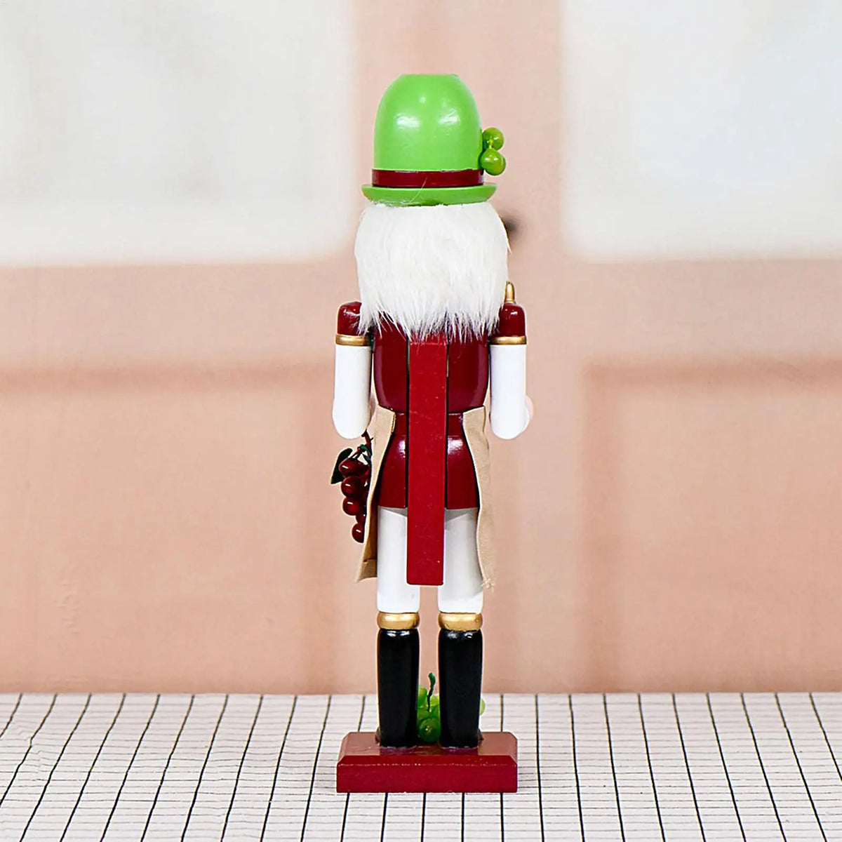 Wooden Nutcracker Christmas Figurine | Winemaker Holiday Décor