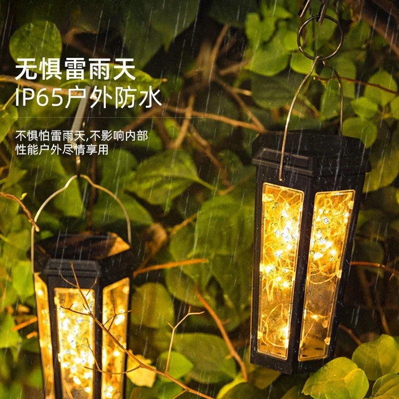 Solar Lamps Light Up Automatically When It Gets Dark Outdoor Inserted