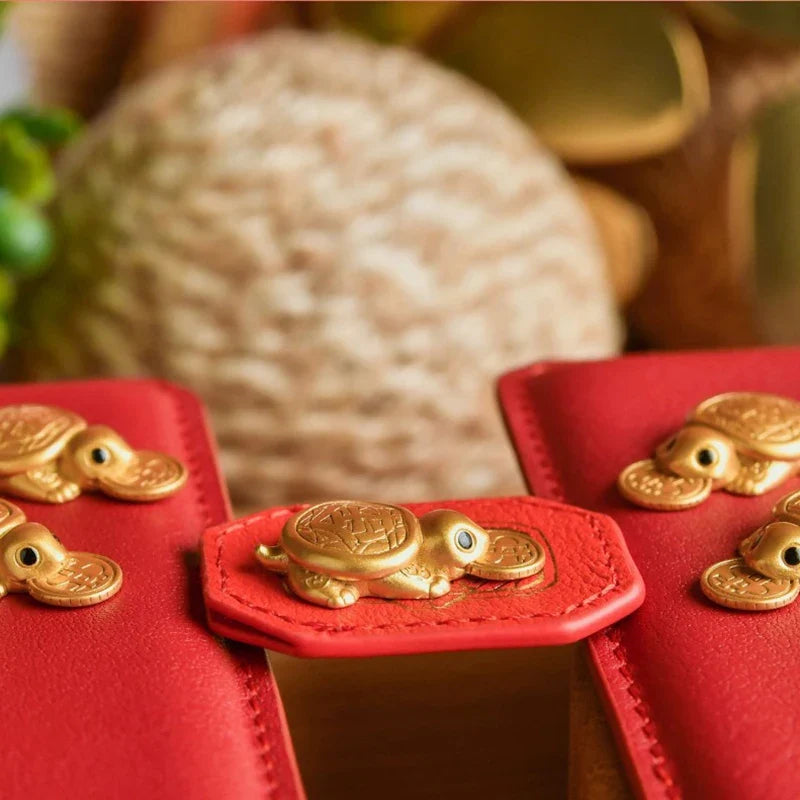 Feng Shui Mini Golden Money Turtle – Lucky Wealth Decor