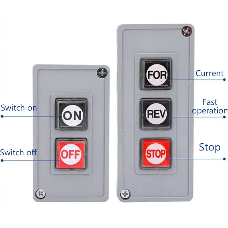 TPB-2 3 Start Stop Button Switch Box Control Motor 2-position