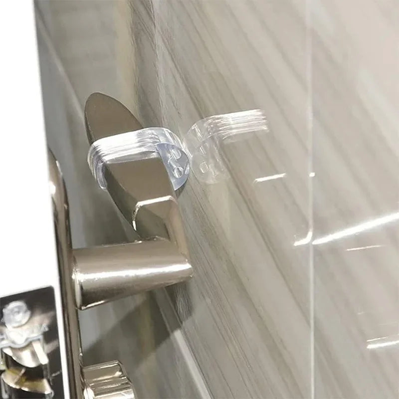 Transparent PVC Door Handle Bumper – Wall & Furniture Guard