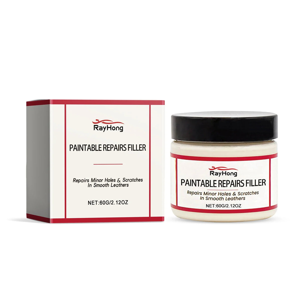 Rayhong 60ml Leather Repair Paste – Car Seat & Sofa Filler