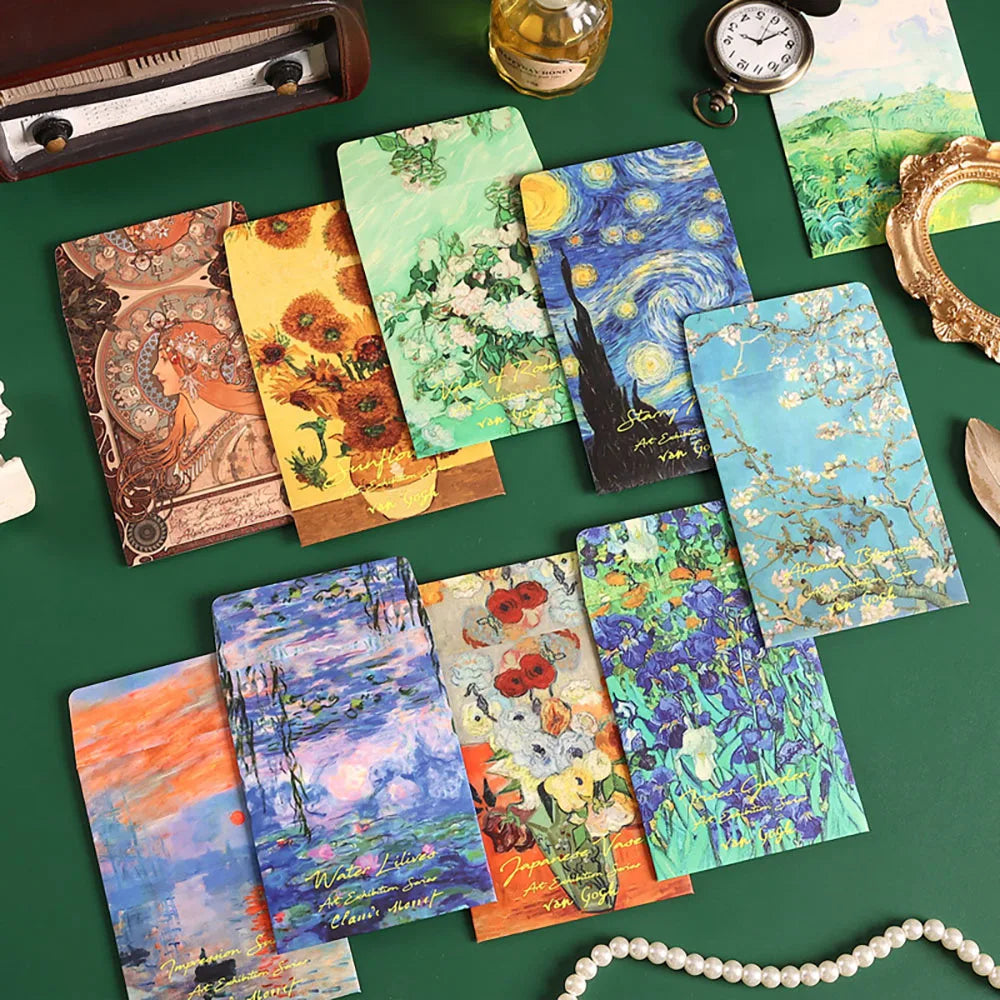 Oil Painting Thick Letterhead Envelope Greeting Card Love Letter