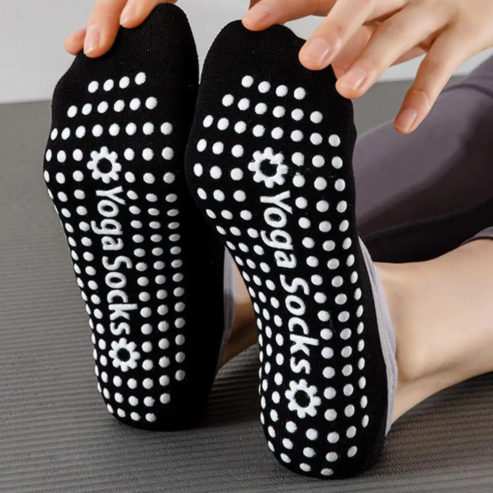 Anti-slip Yoga Socks Women Breathable Backless Grip Ballet Pilates