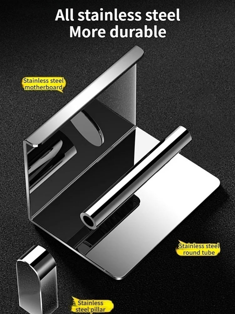304 Stainless Steel Toilet Paper Holder | Waterproof Tissue Box