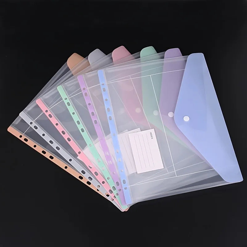 6-Pack Expandable Binder Pockets | 11-Hole Side-Opening Folders