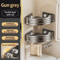 No-Drill Suction Cup Bathroom Shelf | Wall Mount Storage Rack