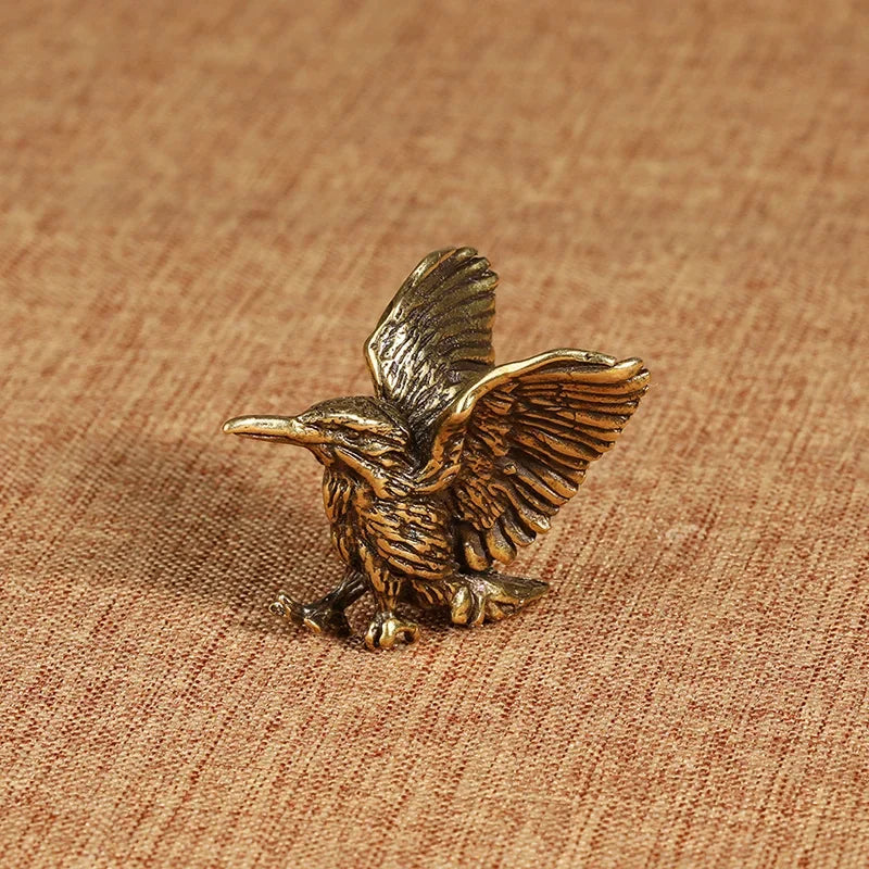 Mini Brass Eagle Statue – Opening Wing Sculpture Home & Office