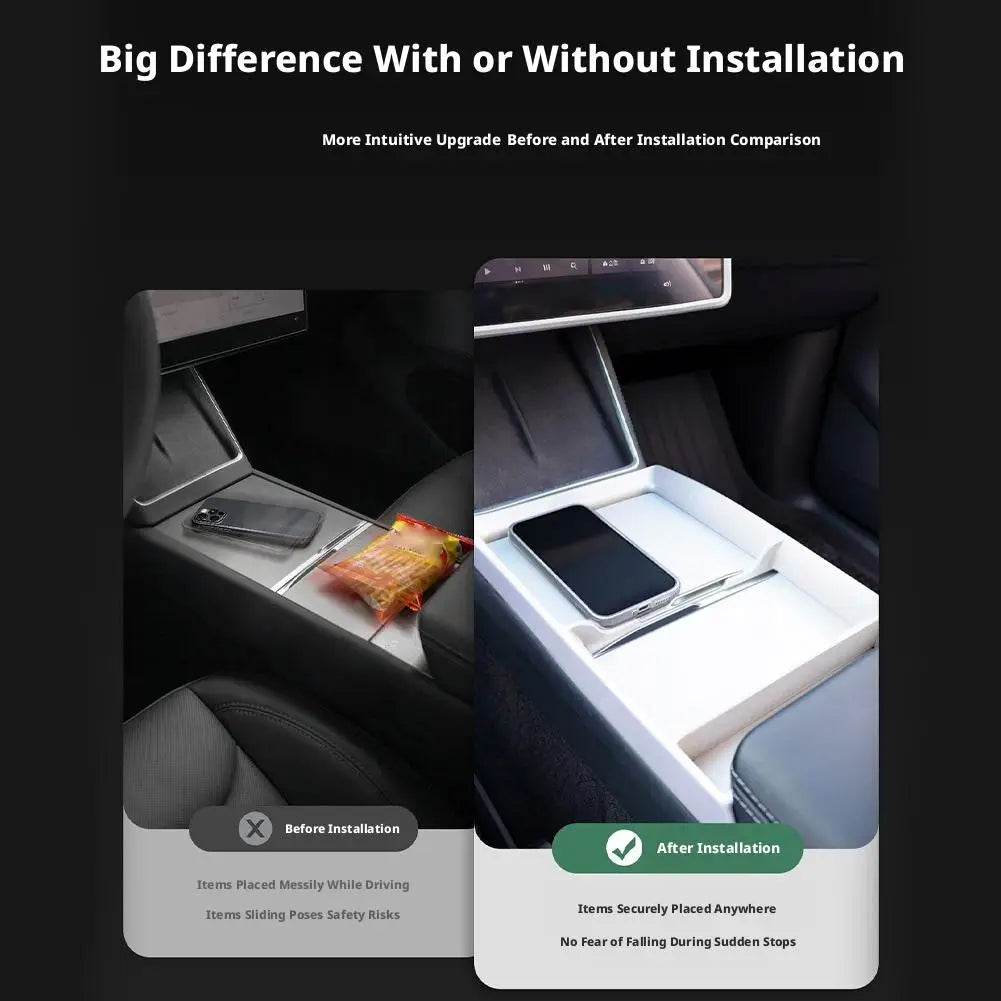 Tesla Model 3 Highland & Model Y Console Organizer Tray