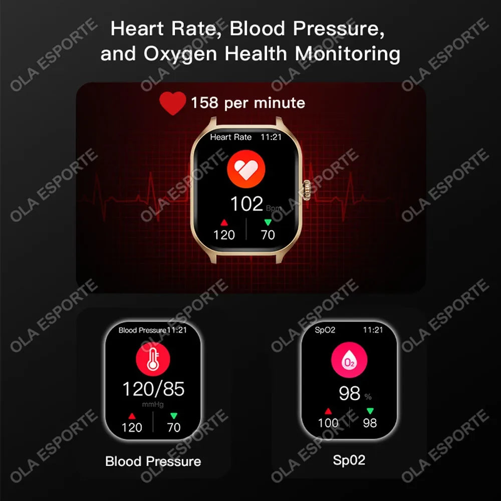 Ola Esporte 2.01" AMOLED Smartwatch | Bluetooth Calls & Fitness