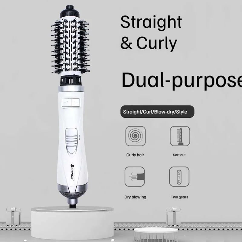 Rotating Hot Air Brush | Ionic Blow Dryer Styling Tool