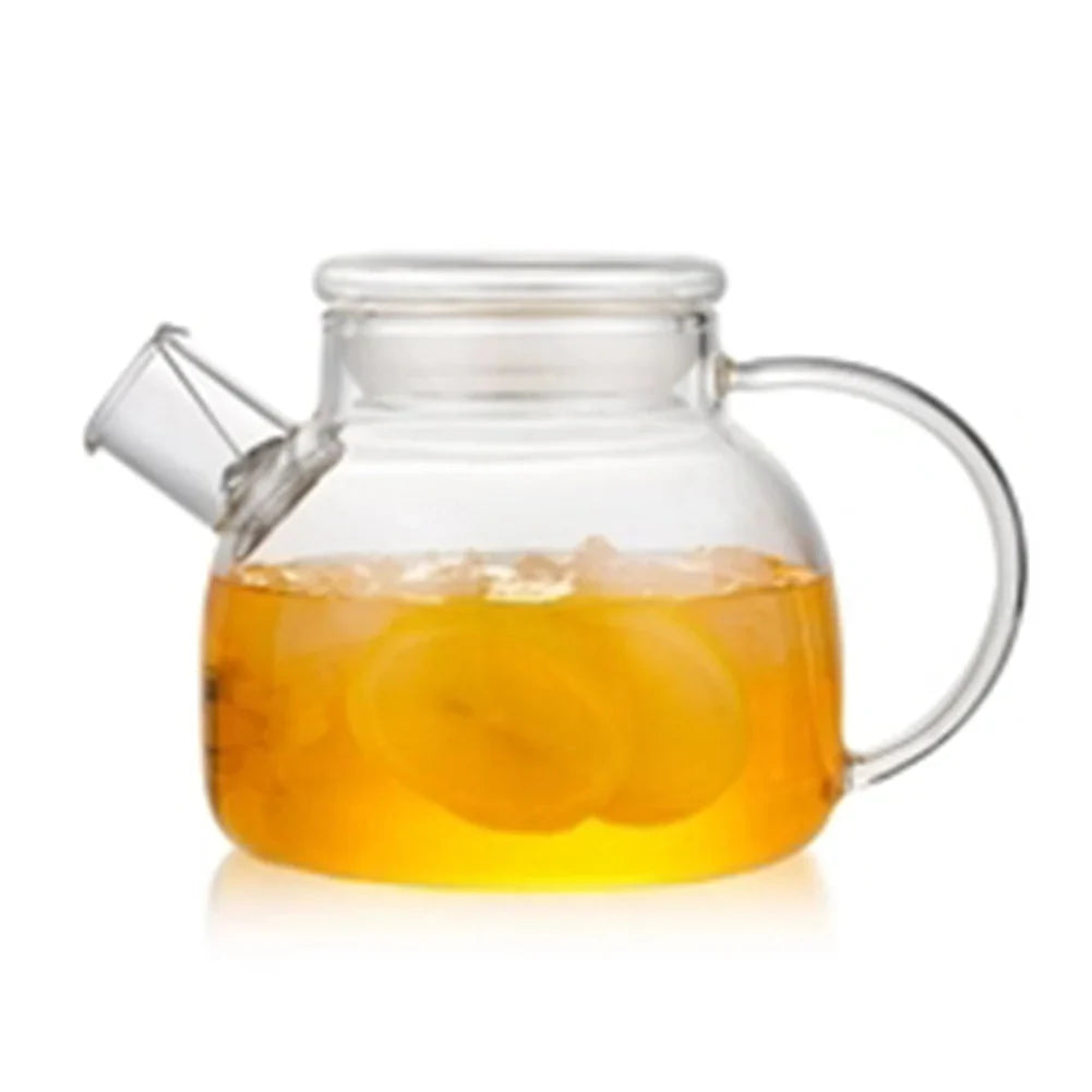 Borosilicate Glass Teapot 1L/1.6L – Heat-Resistant Clear Kettle