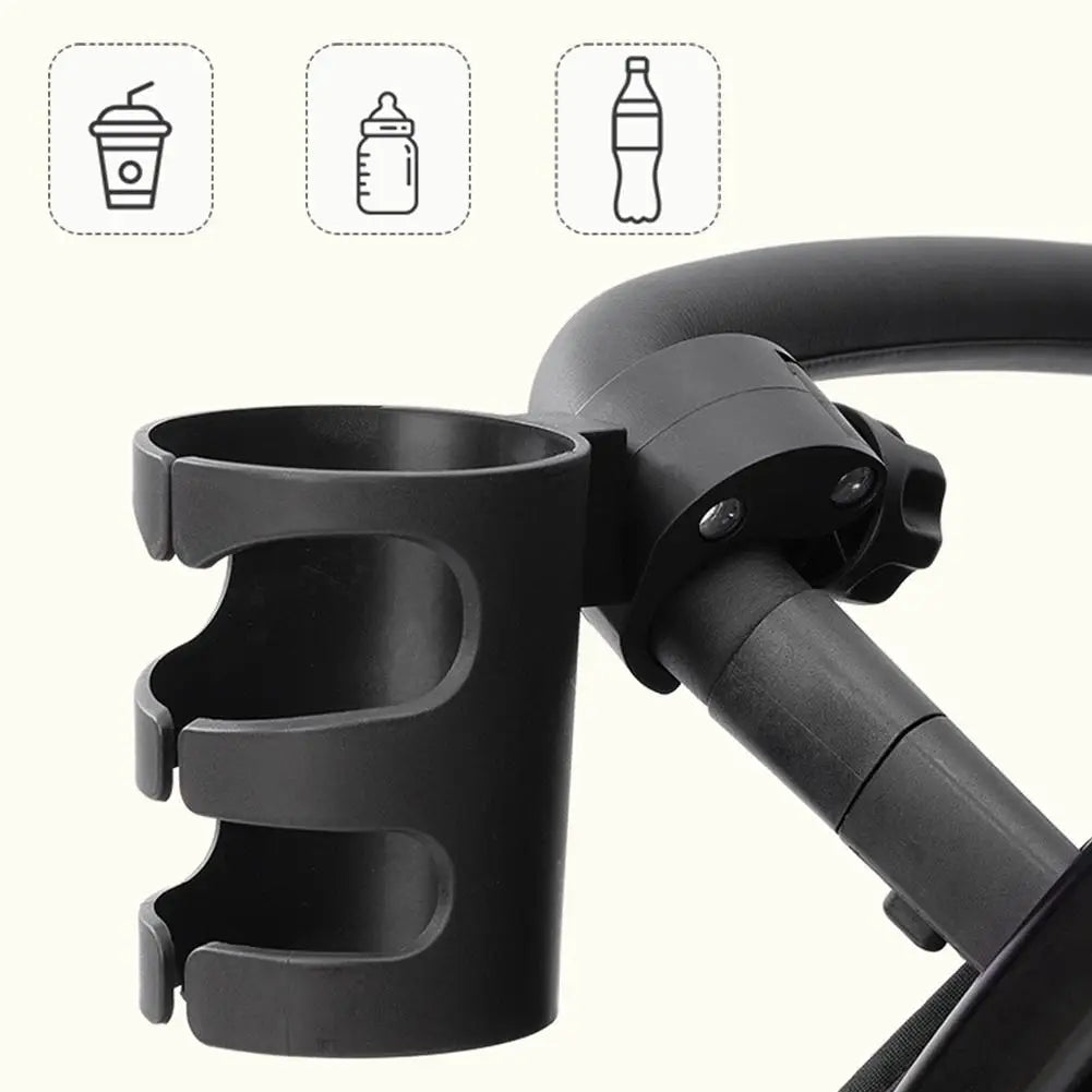 Universal Clamp-On Cup Holder for Stroller, Bike & Wheelchair