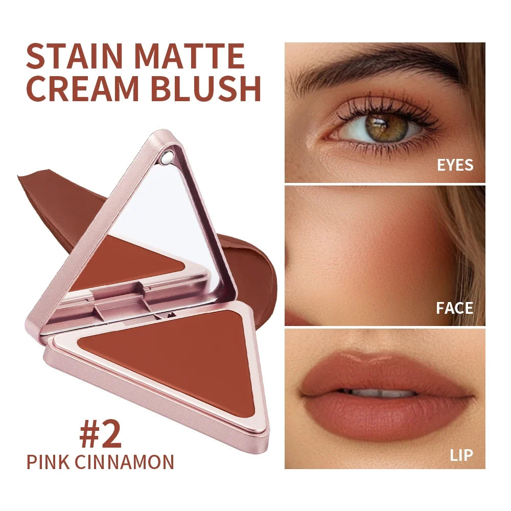 ibcccndc Satin Matte Cream Blush – Long-Lasting High Pigment