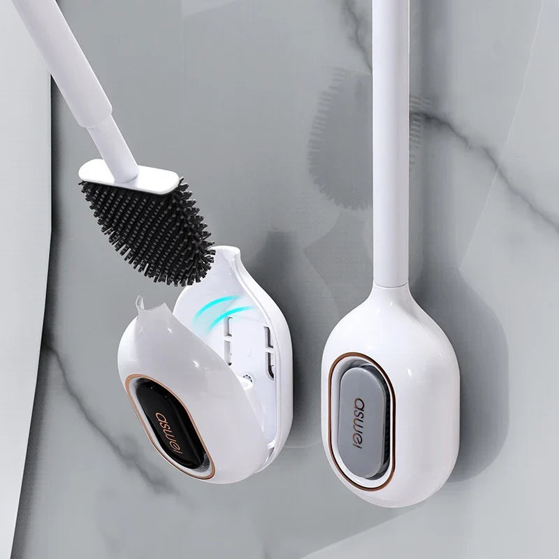 Aromatherapy Toilet Brush Wall Mounted | TPR Silicone Holder