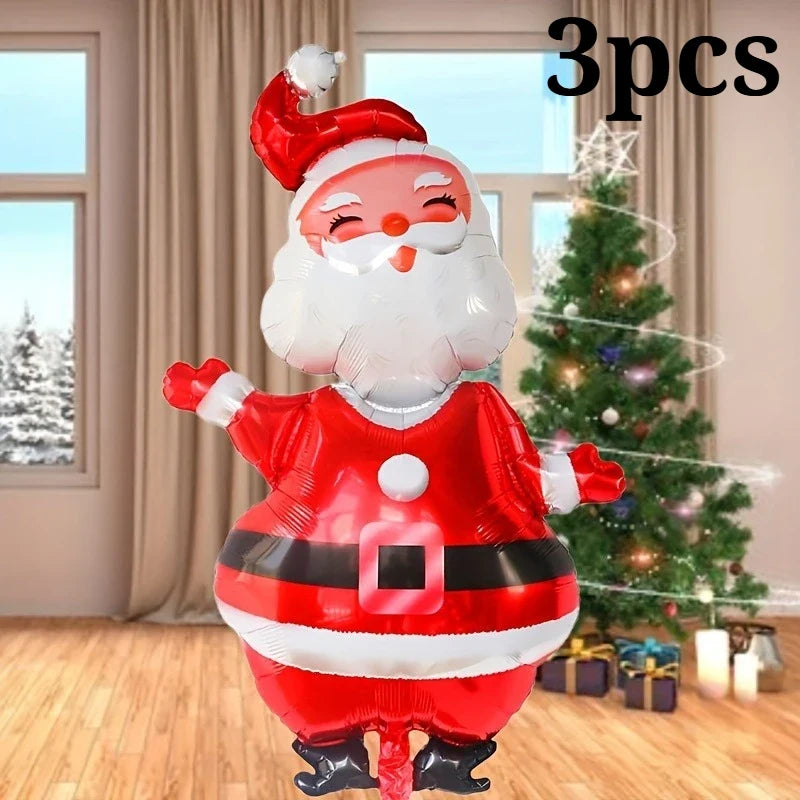 Merry Christmas Foil Balloon Navidad Home Decoration Santa Claus