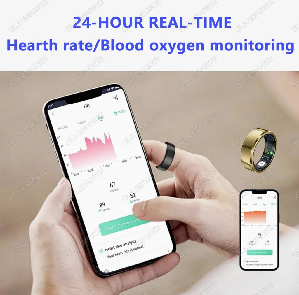 Ola Esporte Smart Ring – Heart Rate, Sleep & SpO2 Monitor