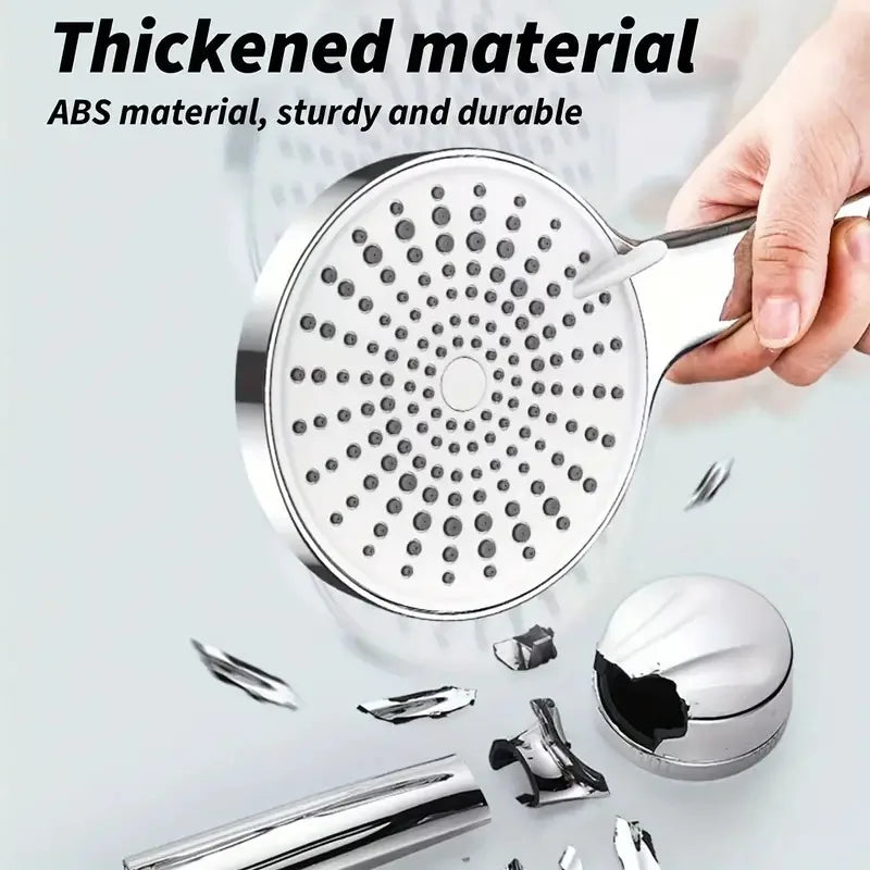Large 5-Speed Handheld Rain Shower Head – Water-Saving Panel