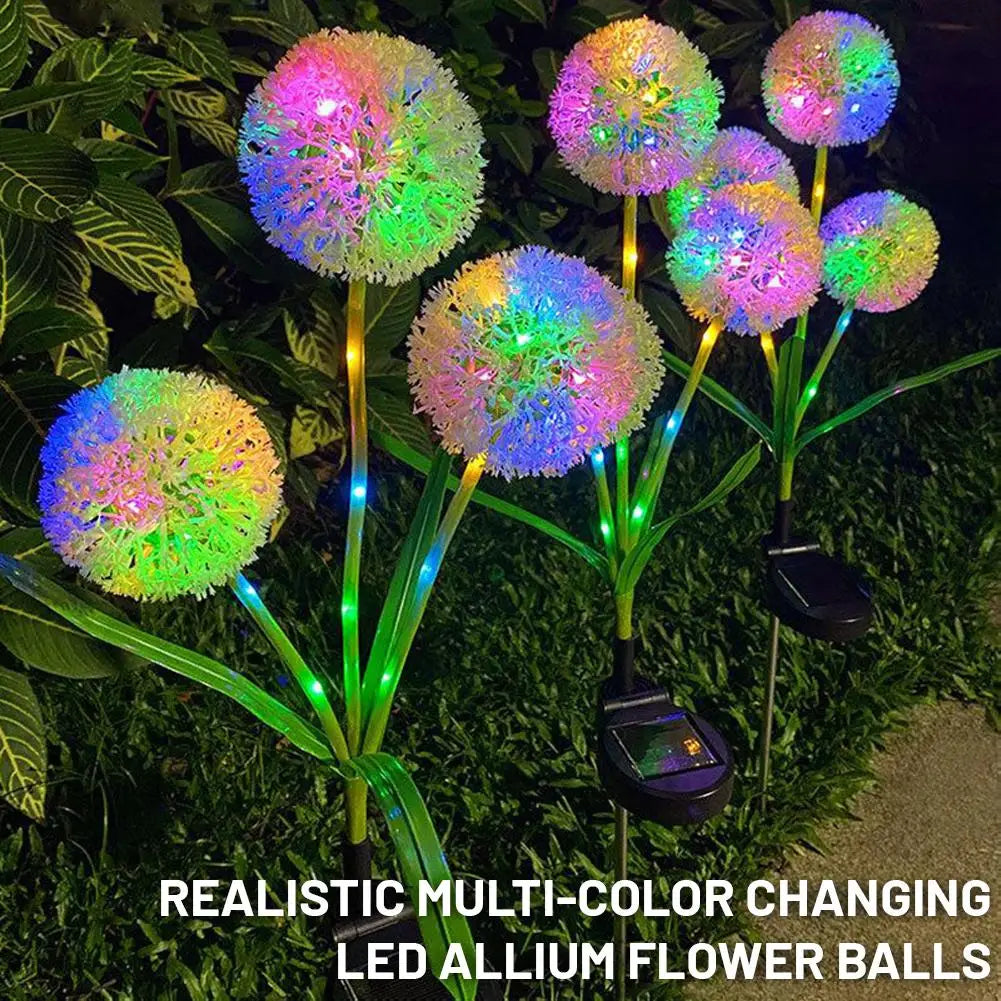 LED Solar Dandelion Flower Lamp Courtyard Light Waterproof Paths
