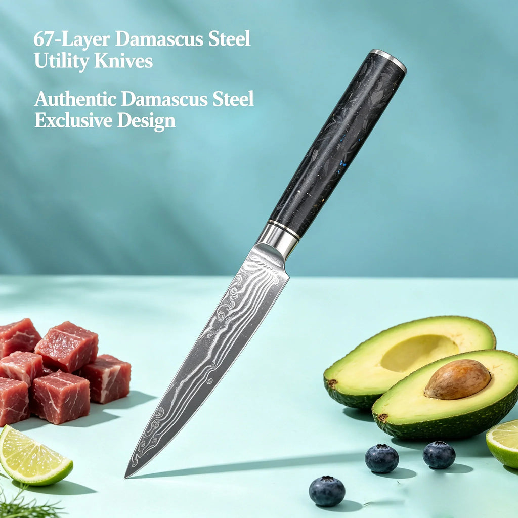 Damascus Steel 67-Layer Chef Knife – Sharp Kitchen Utility