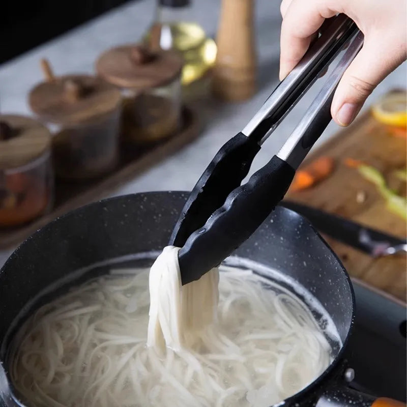 Silicone & Stainless Steel Kitchen Tongs – BBQ, Grill & Salad