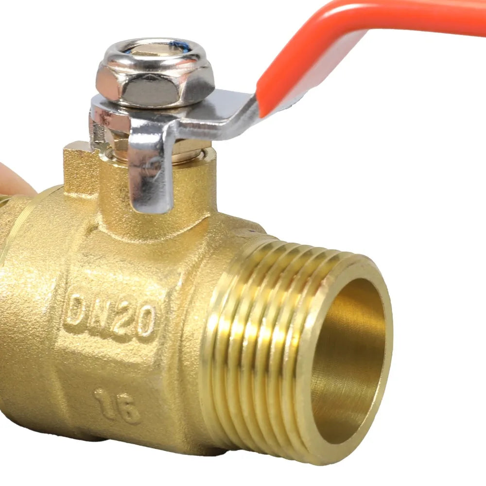 Rain Barrel Overflow Kit – Brass Ball Valve & Hose Adapter