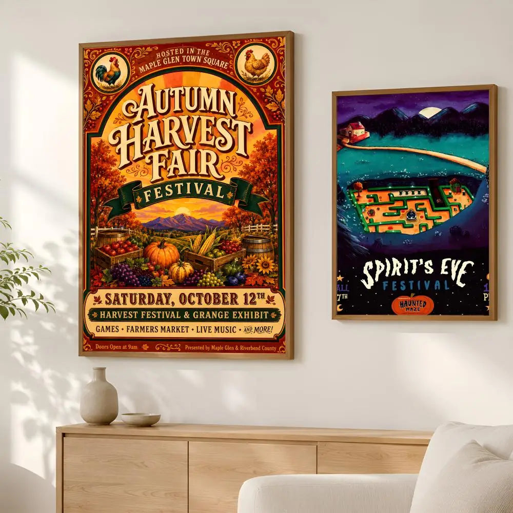 Stardew Valley Wall Poster – Self-Stick HD Waterproof Art