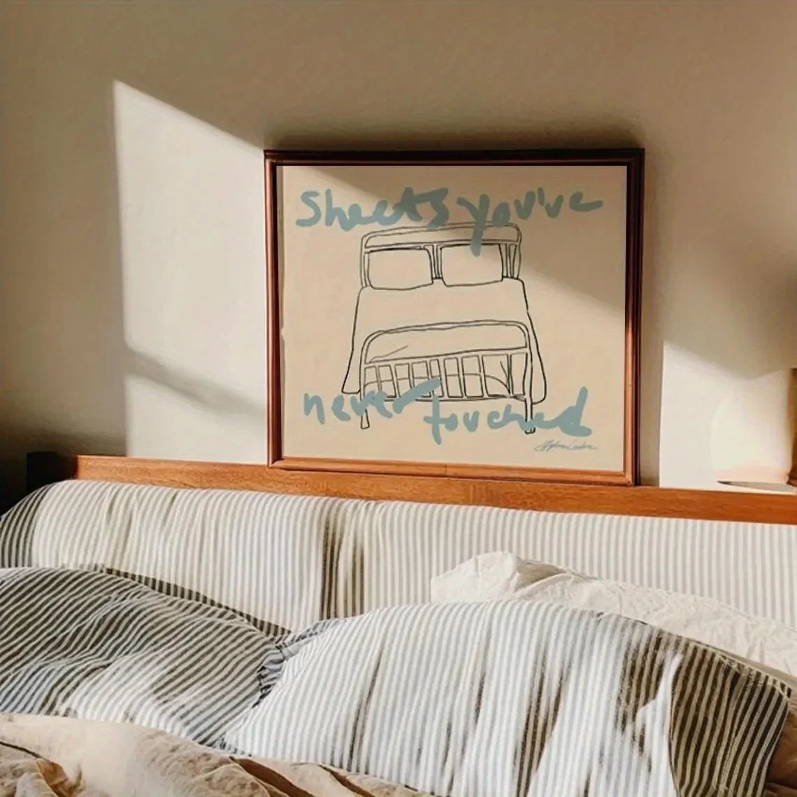 "Sheets You've Never Wasted" Quote Canvas Wall Art Print