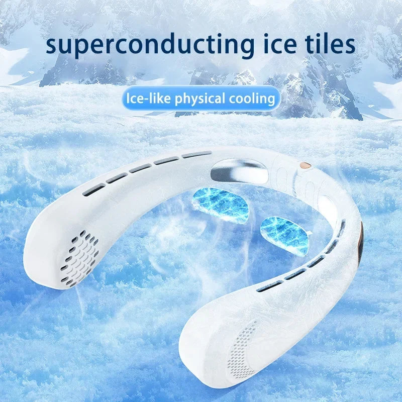 Lenovo Bladeless Neck Fan 720° Adjustable USB Portable Cooling