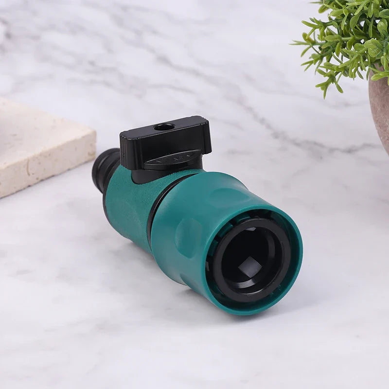 Garden Hose Pipe In-line Faucet Shut Off Valve Fitting Joint Watering