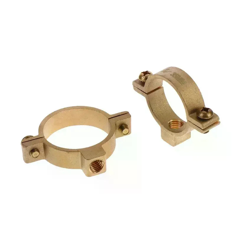 15 22 28 35 Fit OD Tube Brass M10 Pipe Clamp Bracket Support Hanger