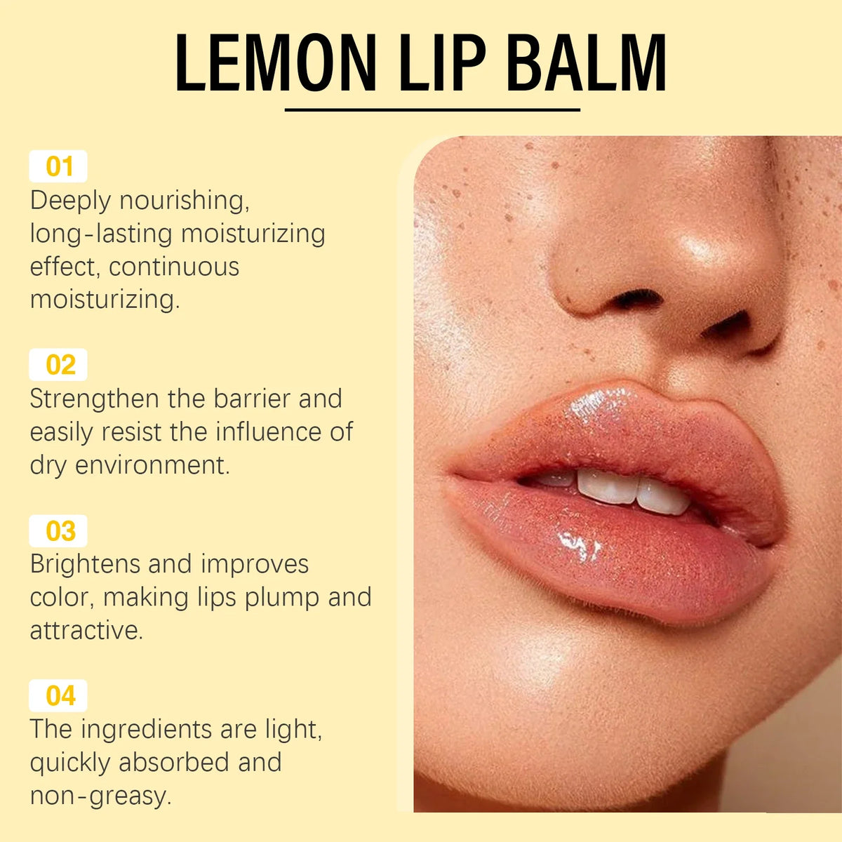 Korean Lip Brightening Balm – Moisturizing Gloss & Exfoliator