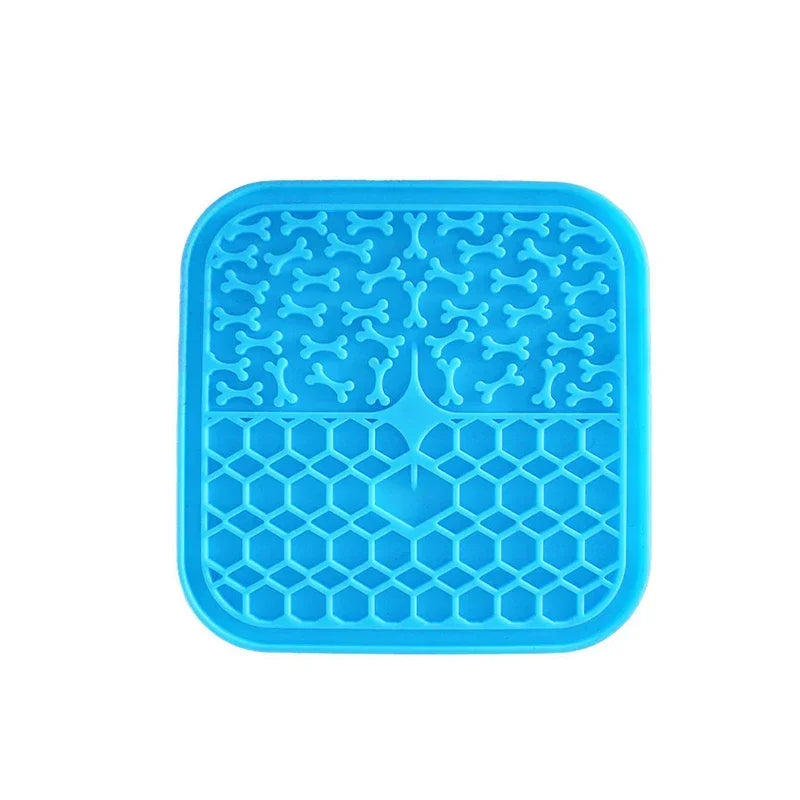 Silicone Licking Mat Dogs Slow Feeder Bowl Prevent Fast Eating Relief