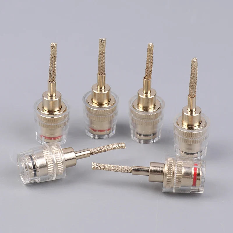 4MM Banana to 2MM Pin HIFI Audio Connector Adapter (2/4 Pcs)