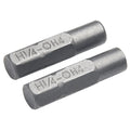 2-Pack 1/4" Insert Bit Adapter – Magnetic 4mm Hex Shank Holder