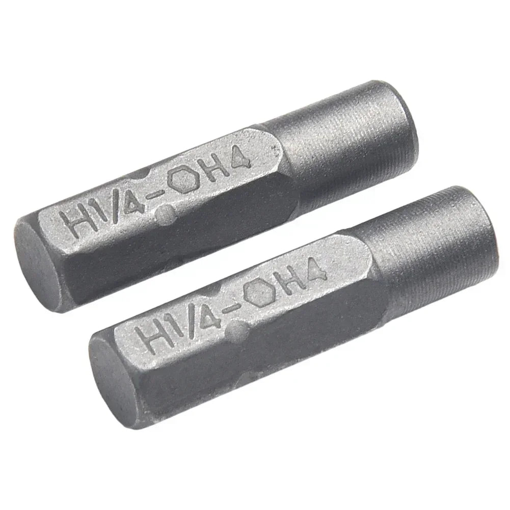 2-Pack 1/4" Insert Bit Adapter – Magnetic 4mm Hex Shank Holder