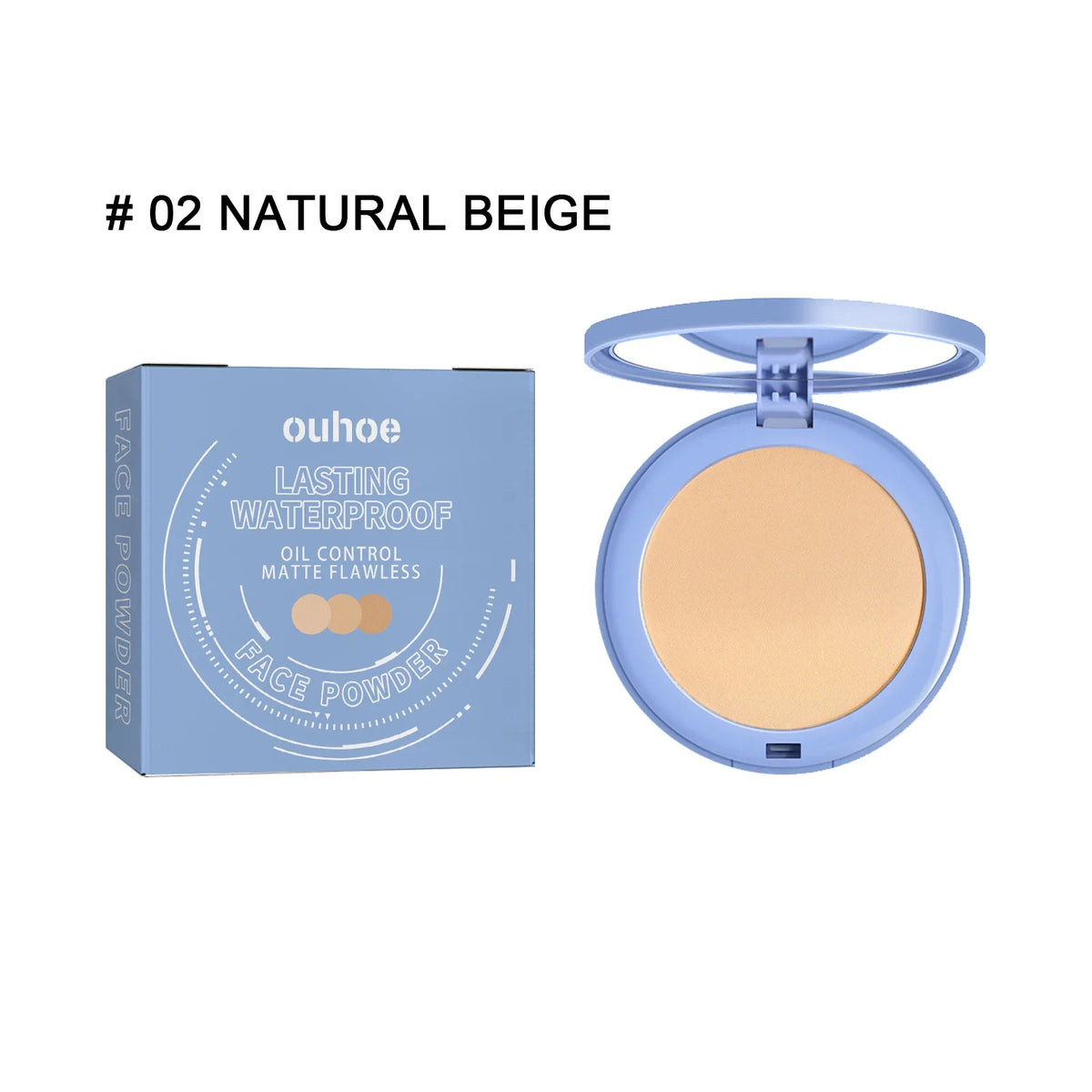 Ouhoe Setting Powder Compact – Natural Flawless Finish
