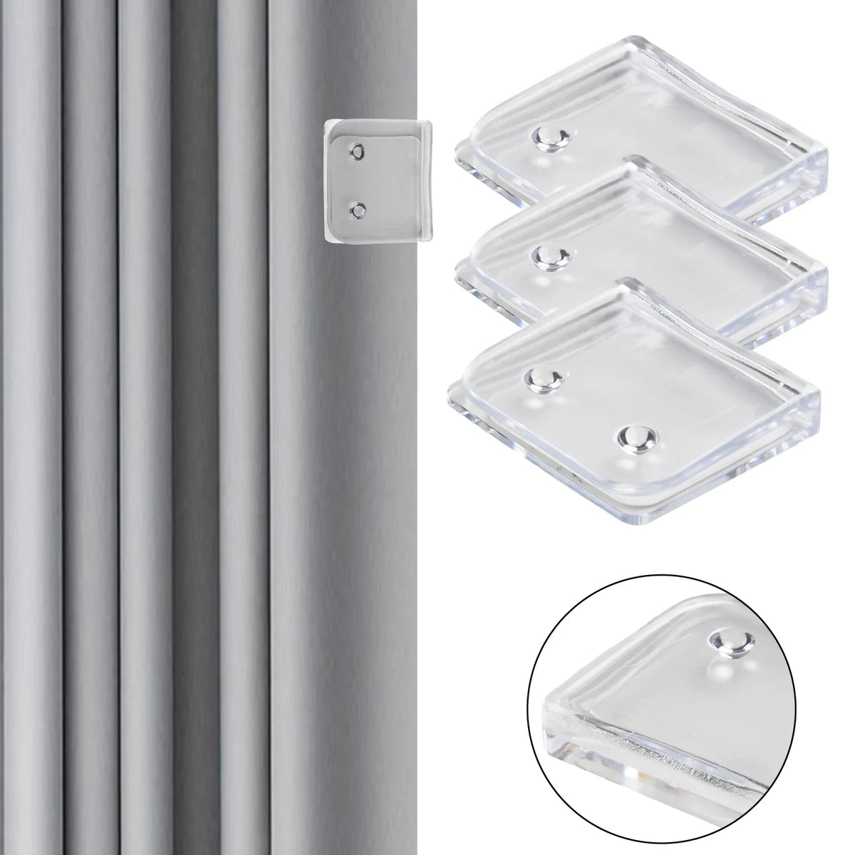 1 Shower Curtain Clips Anti Splash Spill Rings Clip Holder Waterproof