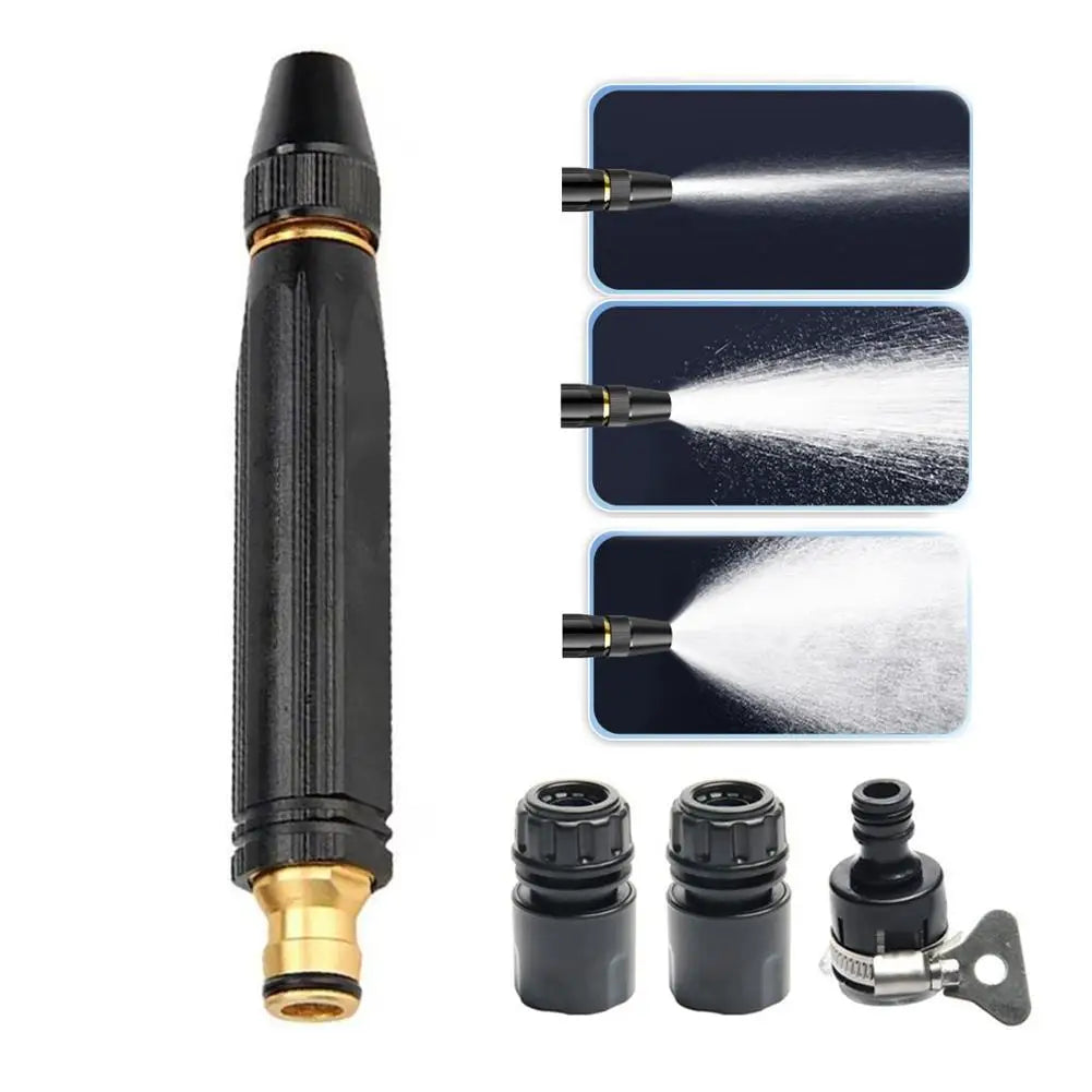 High-pressure Water Pipe Spray Hose Metal Nozzle Garden Lawn Wash