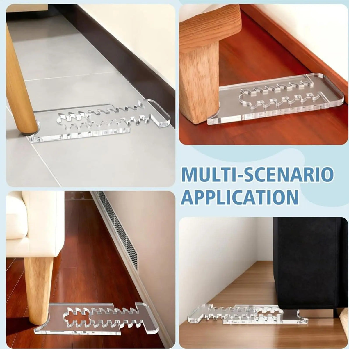 Acrylic Sofa Wall Spacer – Adjustable Anti-Slip Furniture Stopper