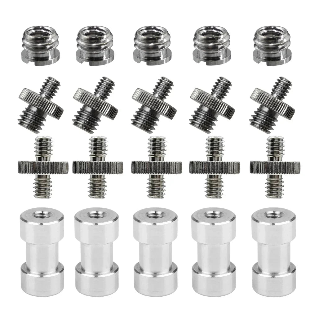 20Pcs 1/4" to 3/8" Screw Adapter Kit | Tripod & Flash Mount
